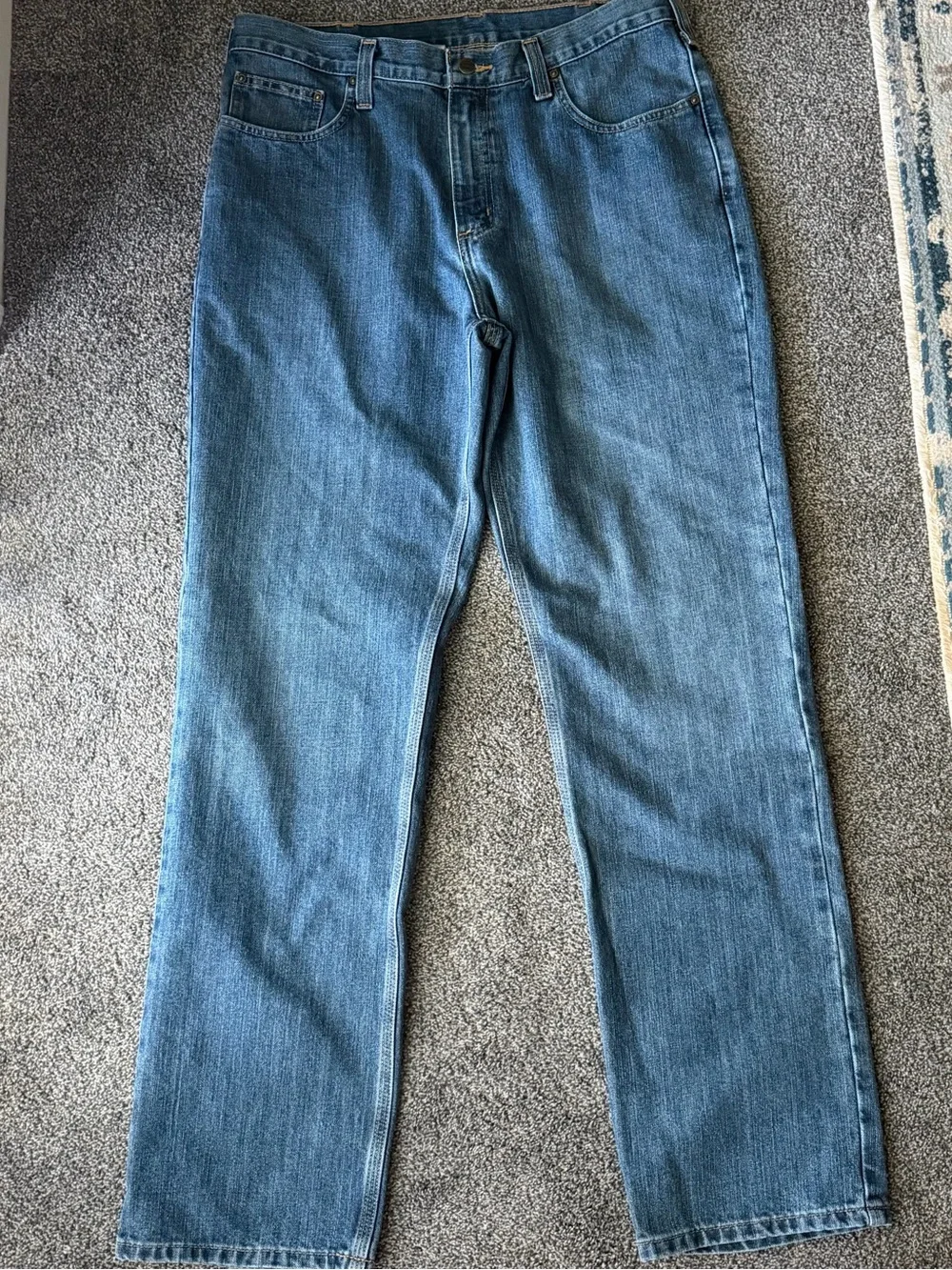 Carhartt Men's Light Blue Relaxed Fit Jeans